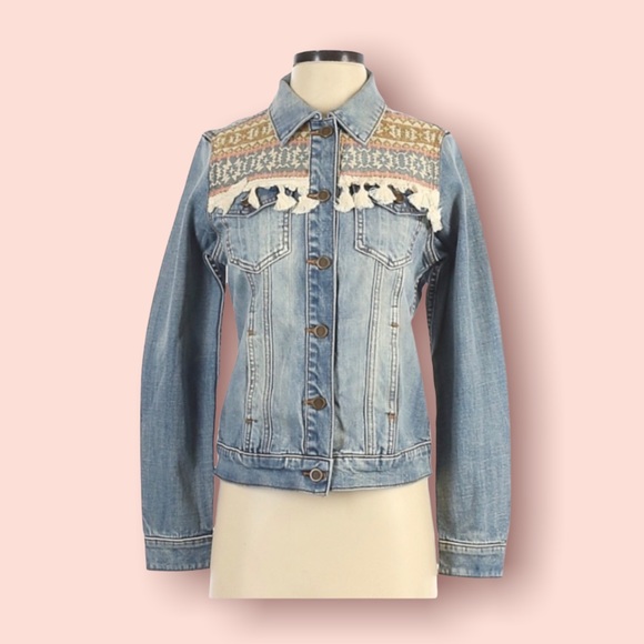 DRIFTWOOD Jackets & Blazers - Driftwood Geena Tassel Denim Jacket NWT XS